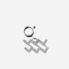 AQ Diamond star sign charm 18k white gold grey
