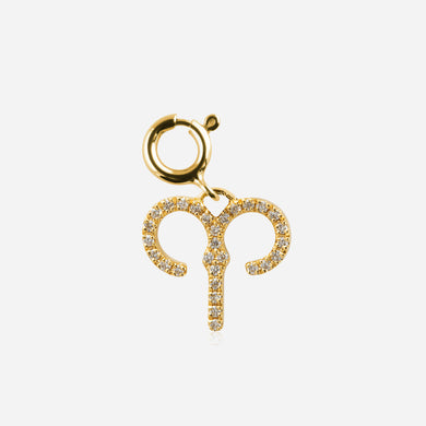 Diamond Star Sign Charm Aries