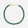 Candy stone necklace dark green gold chain sophiebysophie