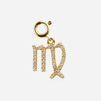 Diamond Star Sign Charm Virgo