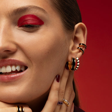 Enamel Border Hoops