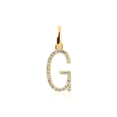 Diamond Letter Pendant 10