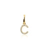 Diamond letter pendant 6mm_YG_C sophie by sophie