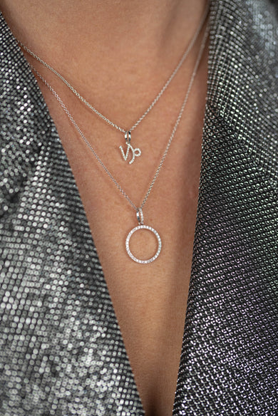 Diamond Star Sign Pendant Capricorn