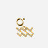 AQ Diamond star sign charm 18k yellow gold grey