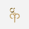AR Diamond star sign charm 18k yellow gold grey