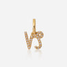 CA Diamond Star Sign Pendant Capricorn 18k yellow gold