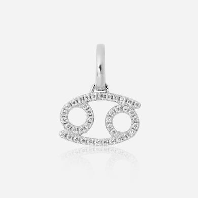 Diamond Star Sign Pendant Cancer