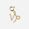 CAP Diamond star sign charm 18k yellow gold grey