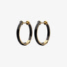 Enamel thin hoops SMALL sophie by sophie black