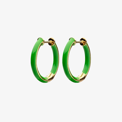 Enamel Thin Hoops