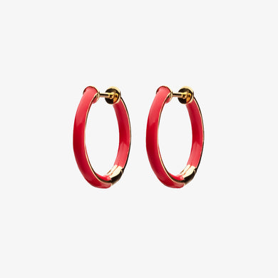 Enamel Thin Hoops