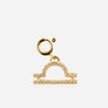 LI Diamond star sign charm 18k yellow gold grey