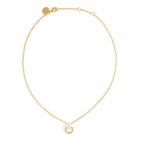 Pierced Pearl Necklace