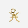 PI Diamond star sign charm 18k yellow gold grey