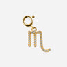 SC Diamond star sign charm 18k yellow gold grey