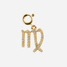VI Diamond star sign charm 18k yellow gold grey