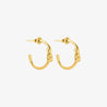 knot mini studs gold