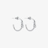 knot mini studs silver
