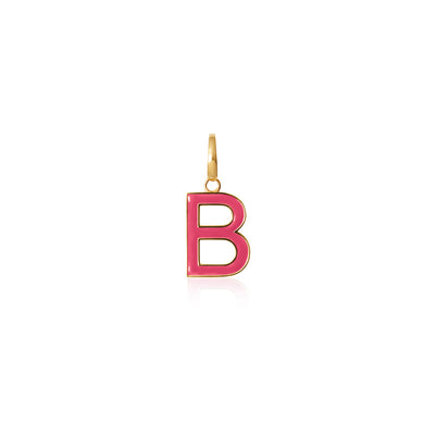 Enamel Letter Pendant B