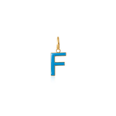 Enamel Letter Pendant F