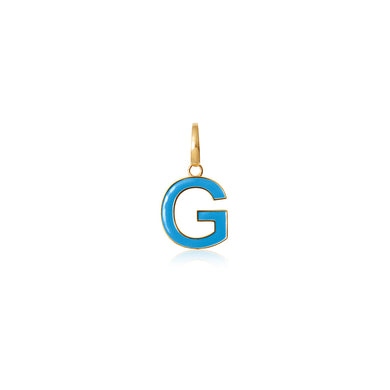 Enamel Letter Pendant G