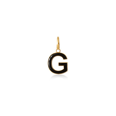 Enamel Letter Pendant G