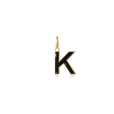 Enamel Letter Pendant K