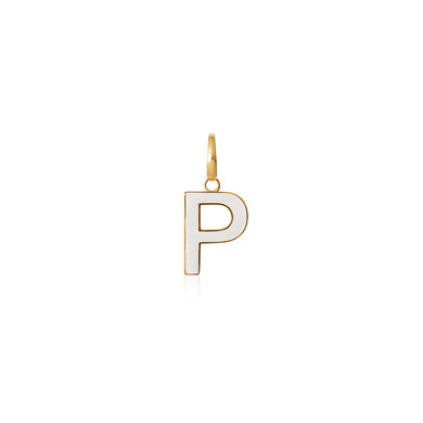 Enamel Letter Pendant P