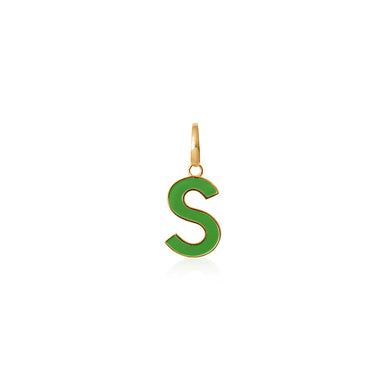 Enamel Letter Pendant S