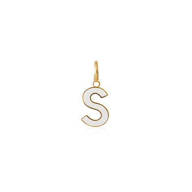 Enamel Letter Pendant S