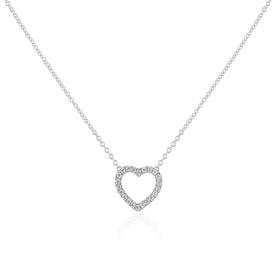 Diamond Heart Mini Necklace