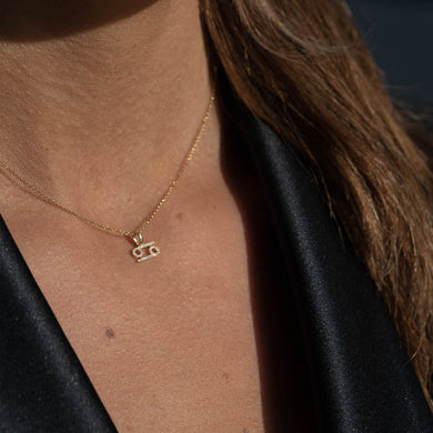 Diamond Star Sign Pendant Gemini