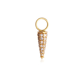 Diamond Spike Hoop Pendant